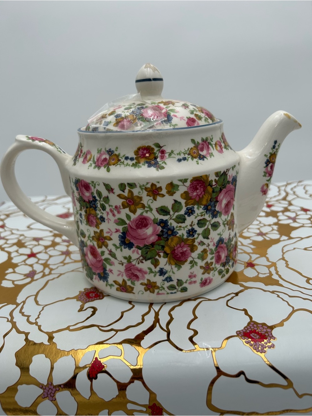 vintage Sadler "Olde Chintz" ceramic teapot made in England
